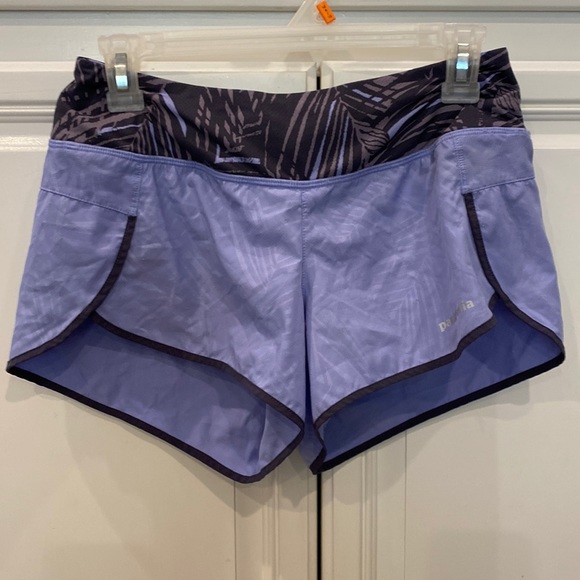 Patagonia Womens Strider XS 3.5" Running Shorts With Liner In Blue Gray - Picture 1 of 6